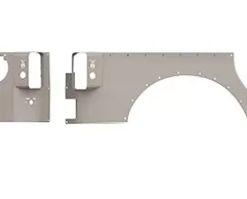 JEEP Body Armor Rear Skin no Flare (4-Door) (Full Replacement) JK 07-16 RAW Road Armor Defender Series