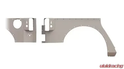 JEEP Body Armor Rear Skin no Flare (4-Door) (Full Replacement) JK 07-16 RAW Road Armor Defender Series - JK201