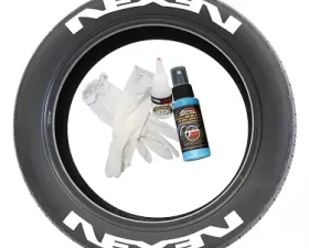 Tire Stickers Permanent Raised Rubber Lettering 'Nexen' Logo - 4 of each -  14-21