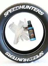 Tire Stickers Permanent Raised Rubber Lettering 'Speed Hunters'  4 of each - 14"-16" - 1.5" - YELLOW                                     - SPDHNTRS-1416-15-4-Y - Image 2
