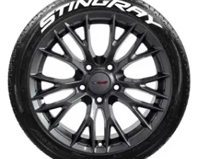 Tire Stickers Permanent Raised Rubber Lettering 'Stingray' Logo - 4 of each -    14