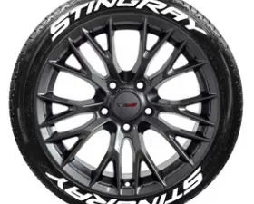 Tire Stickers Permanent Raised Rubber Lettering 'Stingray' Logo - 4 of each -19