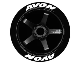 Tire Stickers Permanent Raised Rubber Lettering 'Avon