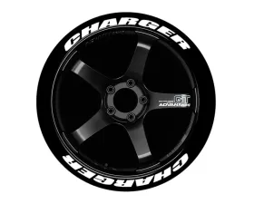 Tire Stickers Permanent Raised Rubber Lettering 'Charger