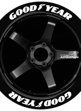 Tire Stickers Permanent Raised Rubber Lettering 'Good Year' Logo - 8 of each -  17"-18" - 1" - WHITE                                     - GDYR-1718-1-4-W - Image 3