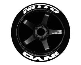 Tire Stickers Permanent Raised Rubber Lettering 'Nitto Invo