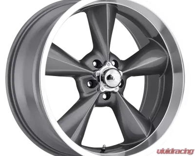 BG Rod Works Wheels Old School 17x9.5 5x120.65 6mm Gun Metal Machined Lip - OS 795-5475-06 GML