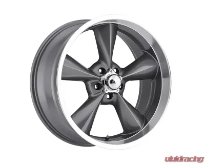 BG Rod Works Wheels Old School 20x8.5 5x120.65 7 DGMCML Gunmetal Machined LIP - OS 285-5475-07 GML