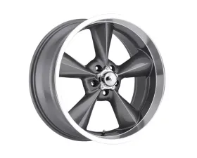 BG Rod Works Wheels Old School 17x8 5x127 | 5x5 0mm Gunmetal Machined LIP