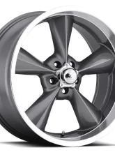 BG Rod Works Wheels Old School 17x8 5x114.3 0mm Gun Metal Machined Lip                                     - OS 780-5114-00 GML - Image 2