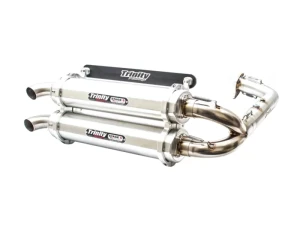 Trinity Racing Stage 5 Dual Full Exhaust System W/ Brushed Mufflers Polaris 2016-2020 - TR-4153D - Image 4