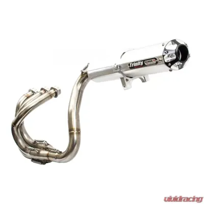 Trinity Racing Stage 5 Full Exhaust System W/ Brushed Mufflers Yamaha YXZ 2016-2020 - TR-4155F