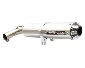 Trinity Racing Stage 5 Slip On Brushed Mufflers Yamaha YXZ 2016-2020