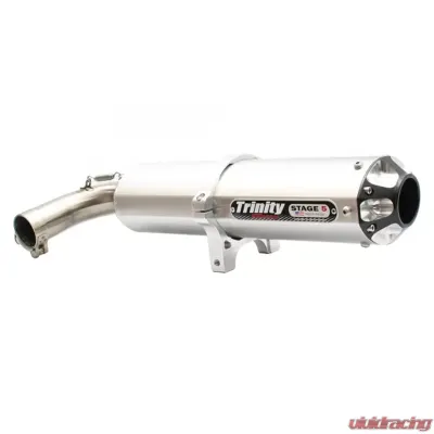 Trinity Racing Stage 5 Slip On Brushed Mufflers Yamaha YXZ 2016-2020 - TR-4158S