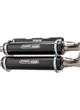 Trinity Racing Stage 5 Dual Full Exhaust System W/ Black Mufflers Polaris RZR 2018-2020                                     - TR-4166D-BK - Image 2