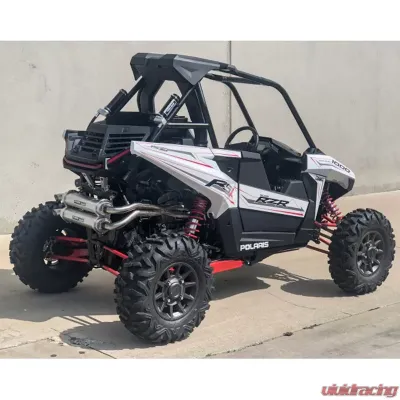 Trinity Racing Stage 5 Dual Full Exhaust System W/ Black Mufflers Polaris RZR 2018-2020 - TR-4166D-BK