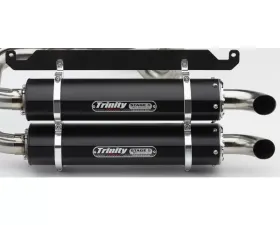 Trinity Racing Stage 5 Dual Slip on Black Mufflers Honda Talon 2019