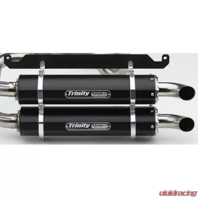 Trinity Racing Stage 5 Dual Slip on Black Mufflers Honda Talon 2019 - TR-4169S-BK