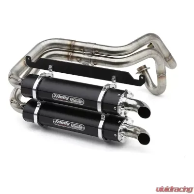 Trinity Racing Stage 5 Dual Full Exhaust System W/ Black Mufflers Honda Talon 2019 - TR-4170D-BK