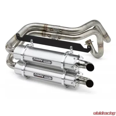 Trinity Racing Stage 5 Dual Full Exhaust System W/ Brushed Mufflers Honda Talon 2019 - TR-4170D