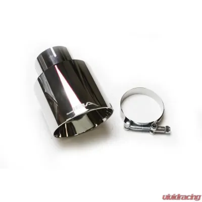 JBA Racing Headers 2.5" x 4" x 5 3/4"" Double Wall Polished S/S Chrome Tip - 12-08257