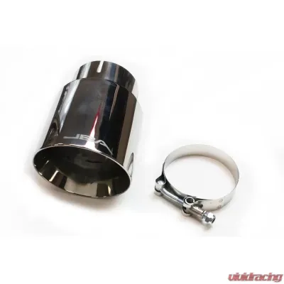 JBA Racing Headers 3" x 4" x 7 5/8" Double Wall Polished S/S Chrome Tip - 12-08276