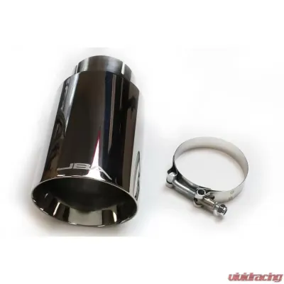 JBA Racing Headers 2.5" x 4.5" x 8 1/4" Double Wall Polished S/S Chrome Tip - 12-08282