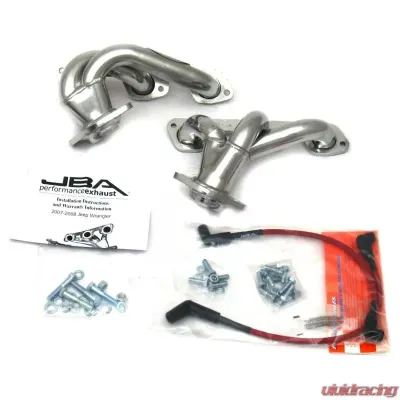 JBA Racing Headers 07-11 Jeep 3.8L Sil Cer Jeep Wrangler 2007-2011 3.8L V6 - 1528SJS