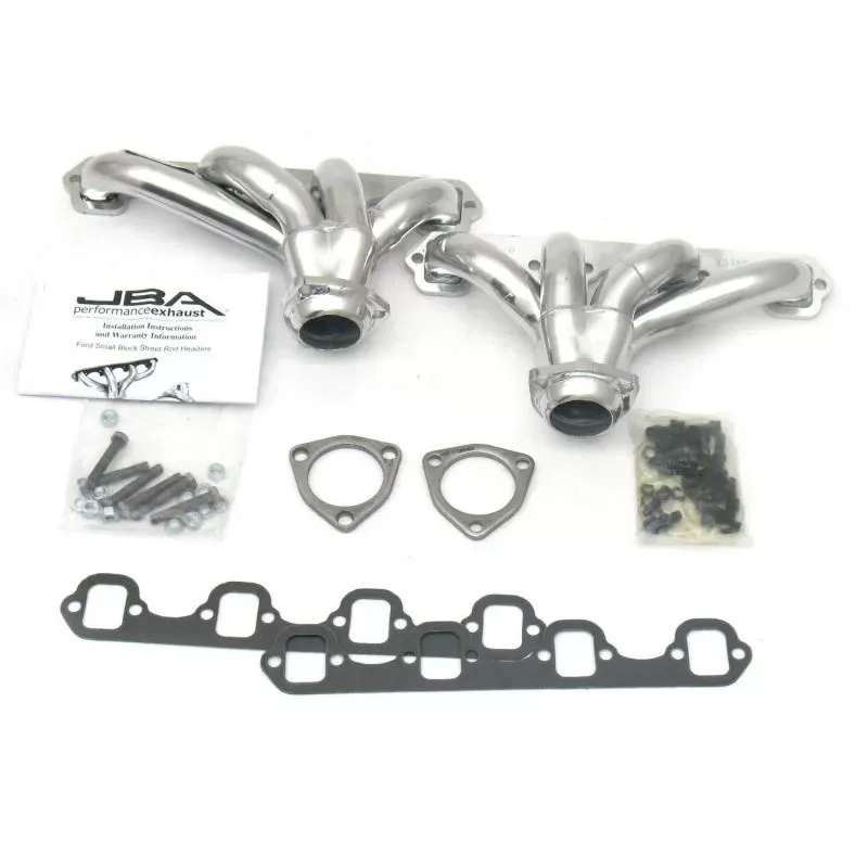 JBA Racing Headers SB Ford Block Hugger 289/302/351 Sil Cer Ford - 1615SJS