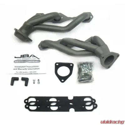 JBA Racing Headers 03-13 GM Truck 4.3L V-6 Ti Cer Chevrolet Silverado 1500 2003-2013 4.3L V6 - 1842S-9JT