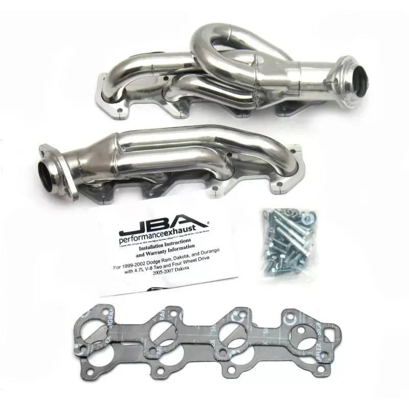 JBA Racing Headers 02-03 Dodge Ram 4.7L Sil Cer Dodge Ram 1500 2002-2003 4.7L V8 - 1949S-1JS
