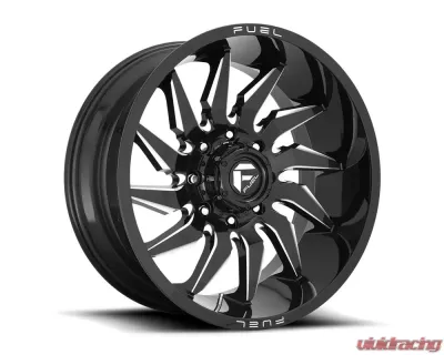 Fuel D744 Saber Wheel 24x12 6x135 -44mm Gloss Black Milled - D74424208947