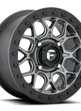 FUEL UTV D919 Tech BL Wheel 15x7 4x4x137 +38mm Matte Gunmetal Black Bead Ring                                     - D9191570A654 - Image 3