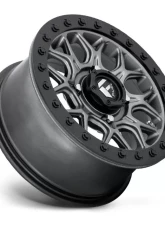 FUEL UTV D919 Tech BL Wheel 15x7 4x4x137 +38mm Matte Gunmetal Black Bead Ring                                     - D9191570A654 - Image 2