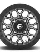 FUEL UTV D919 Tech BL Wheel 15x7 4x4x137 +38mm Matte Gunmetal Black Bead Ring                                     - D9191570A654 - Image 3