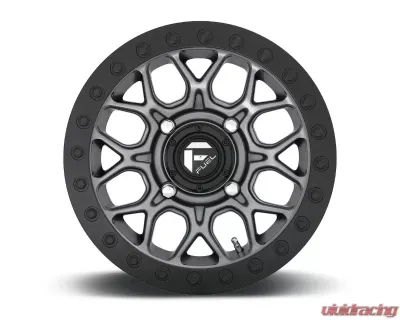 FUEL UTV D919 Tech BL Wheel 15x7 4x4x137 +38mm Matte Gunmetal Black Bead Ring - D9191570A654