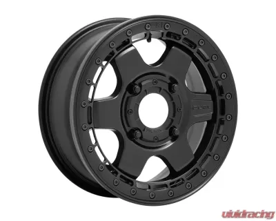 FUEL UTV D922 Block Beadlock Wheel 15.00x6.00 4x156.00 38mm Matte Black With Black Ring - D9221560A550