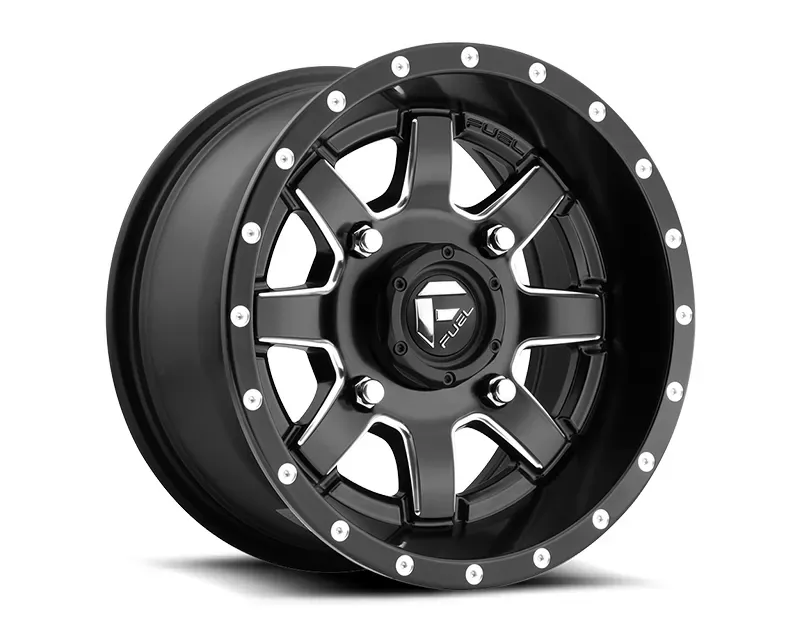 Fuel Black & Milled Maverick UTV D538 Wheel 20x7 4x115 13mm - D5382070A744