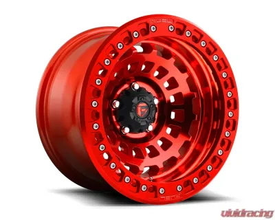 FUEL D100 Zephyr BL Candy Red 1-Piece Cast Wheel 17x9 5x127 -38mm - D10017907536