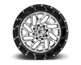 FUEL D211 Triton Chrome Face w/ Gloss Black Lip 2-Piece Cast Wheel 20x12 6x135 | 6x139.7 -44mm