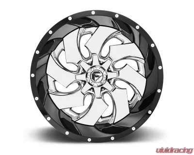 FUEL D240 Cleaver Chrome Center w/ Gloss Black Outer 2-Piece Cast Wheel 22x10 5x139.7 | 5x150 -13mm - D24022007050