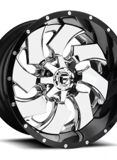 FUEL D240 Cleaver Chrome Center w/ Gloss Black Outer 2-Piece Cast Wheel 22x10 5x139.7 | 5x150 -13mm                                     - D24022007050 - Image 2