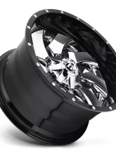 FUEL D240 Cleaver Chrome Center w/ Gloss Black Outer 2-Piece Cast Wheel 22x10 5x139.7 | 5x150 -13mm                                     - D24022007050 - Image 3