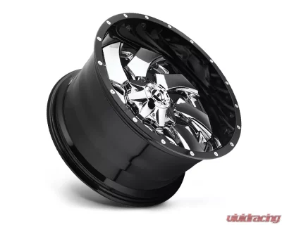 FUEL D240 Cleaver Chrome Center w/ Gloss Black Outer 2-Piece Cast Wheel 22x10 5x139.7 | 5x150 -13mm - D24022007050