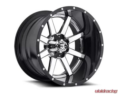 Fuel D260 Maverick Chrome w/ Gloss Black Lip 2-Piece Cast Wheel 24x14 6x135|6x139.7 -75mm - D26024409845