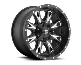 FUEL D513 Throttle Matte Black Milled 1-Piece Cast Wheel 17x6.5 8x165.1 129mm