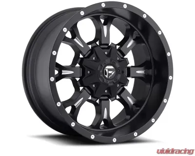 FUEL D517 Krank Matte Black & Milled 1-Piece Cast Wheel 17x9 8x165.1 -12mm - D51717908245