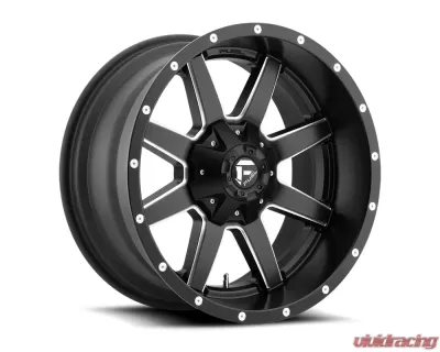 Fuel D538 Maverick Black & Milled 1-Piece Cast Wheel 20x8.25 8x170 -227mm - D53820821745