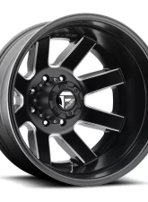 FUEL D538 Maverick Dualie Rear Black & Milled 1-Piece Cast Wheel 22x8.25 8x200 -201mm                                     - D53822829235 - Image 3