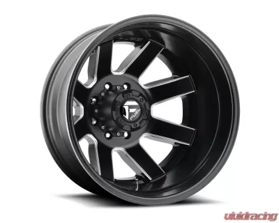 FUEL D538 Maverick Dualie Rear Black & Milled 1-Piece Cast Wheel 24x8.25 8x200 -201mm - D53824829235